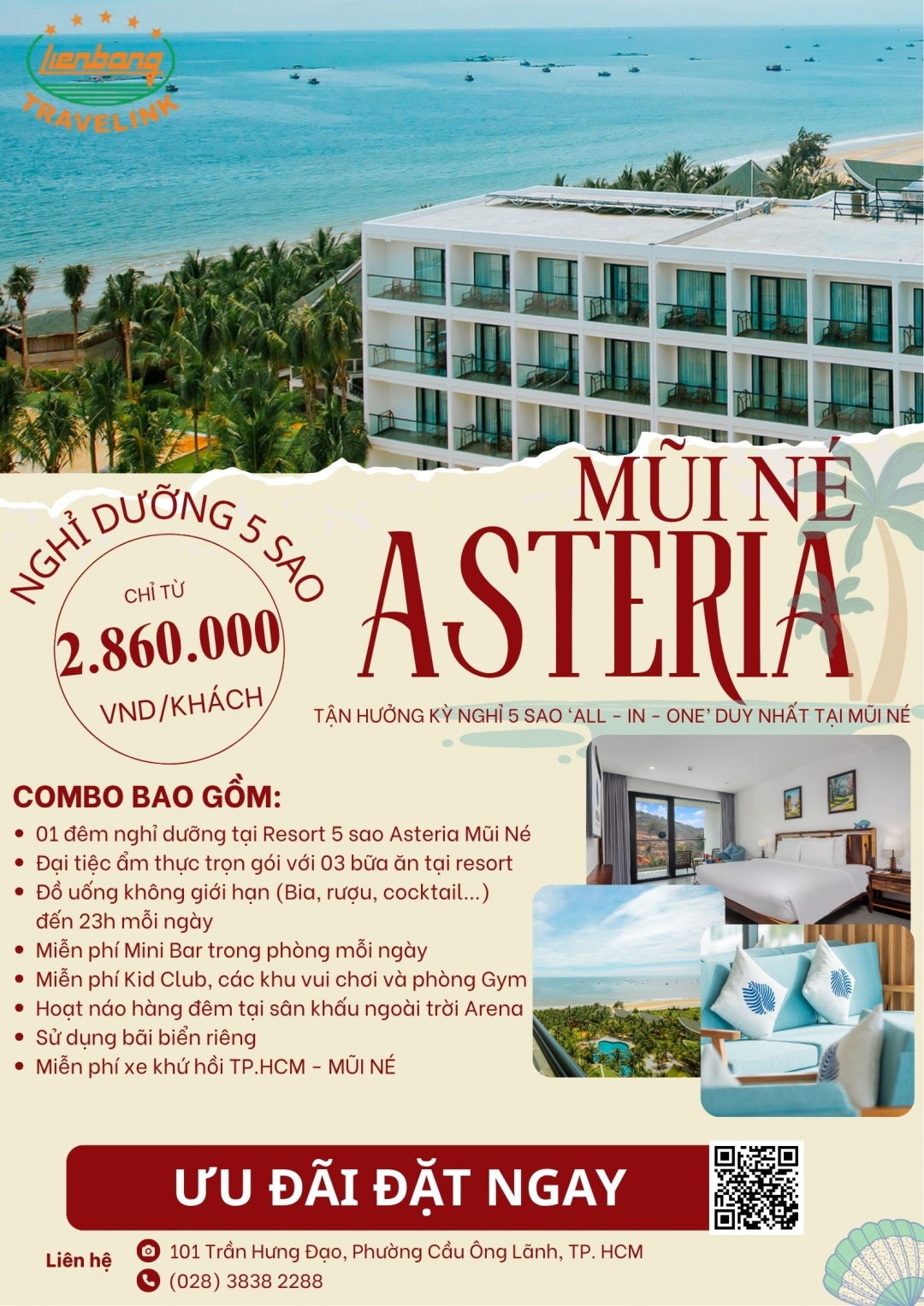 COMBO DU LỊCH - NGHỈ DƯỠNG MŨI NÉ ASTERIA