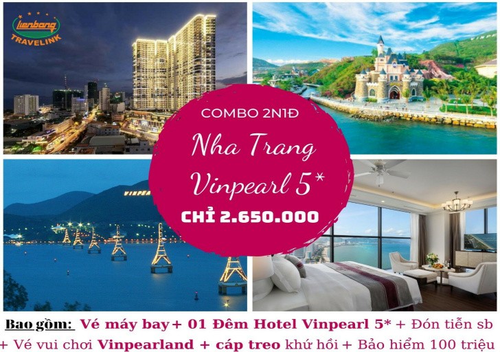 Tour Nha Trang Vinpearl - Chỉ 2.65 triệu bao gồm vé máy bay